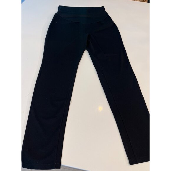 Black High-Waist Stretch Leggings For Women - Picture 2 of 6